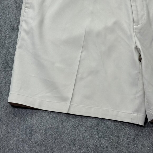 Peter Millar Wicking Salem High Drape Performance Shorts Men 40 Beige 7" Crease - Picture 5 of 16